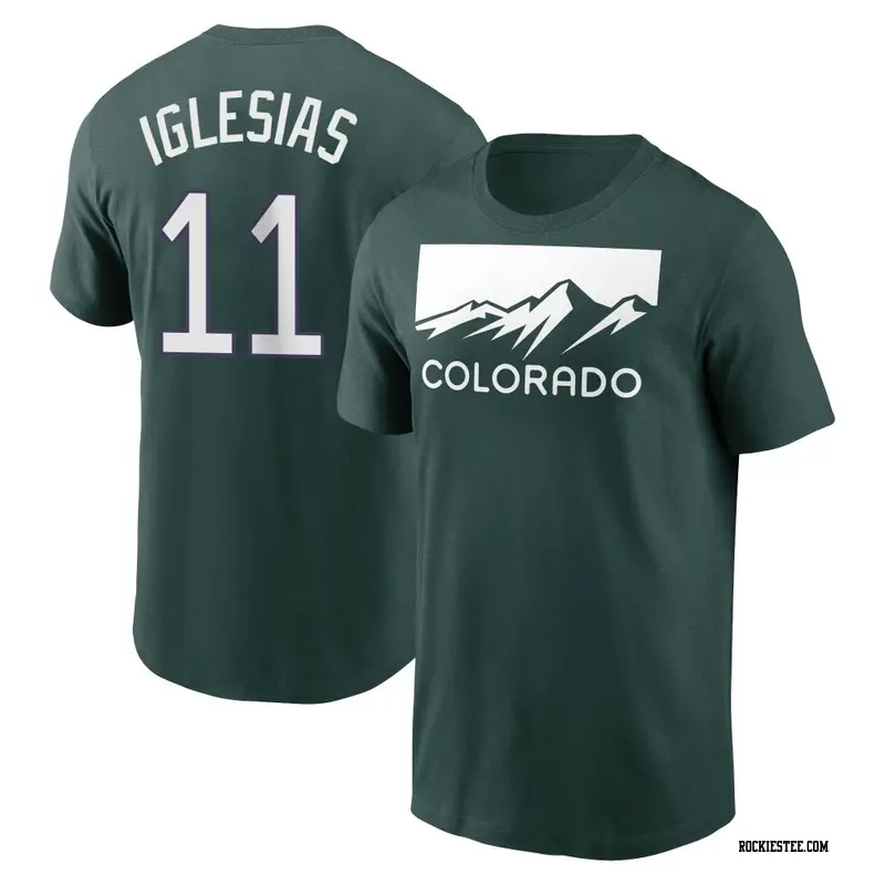 Jose Iglesias Detroit Tigers Men's Backer T-Shirt - Ash